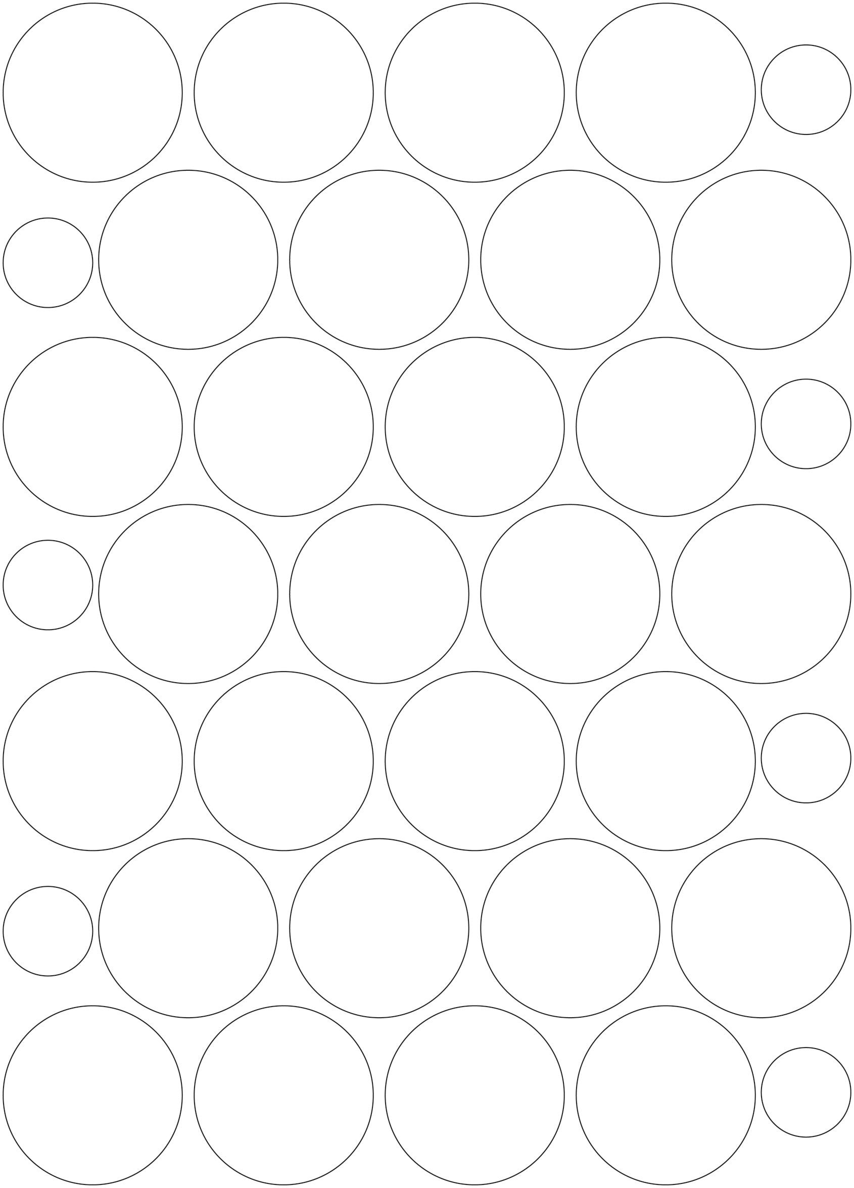 3M White/Silver Reflective Circles - A3 Sheet 60mm Circles