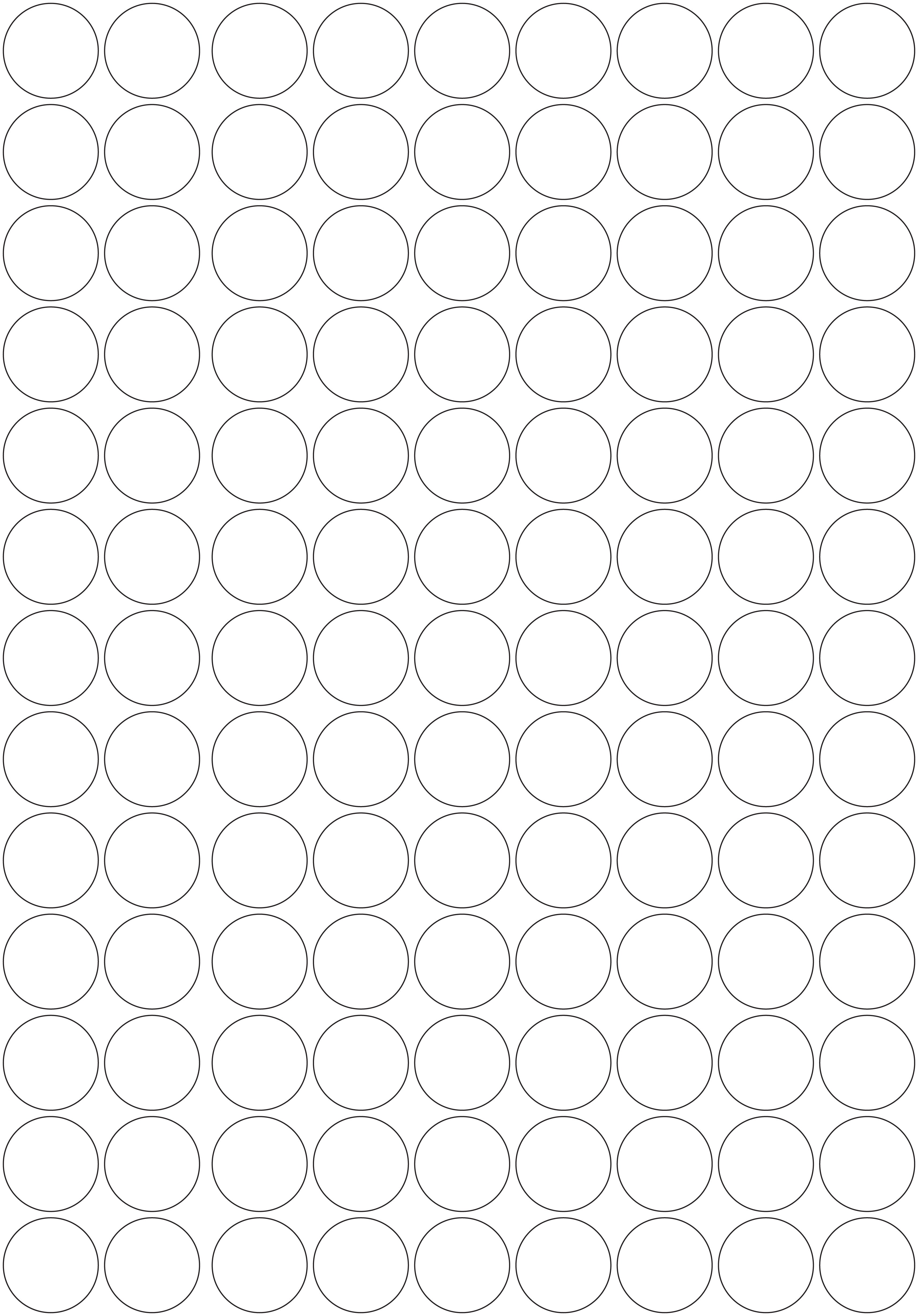 3M White/Silver Reflective Circles - A3 Sheet 30mm Circles