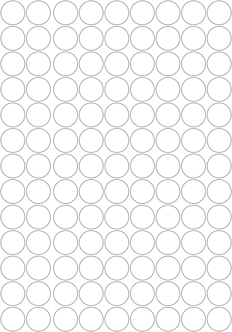 3M White/Silver Reflective Circles - A3 Sheet 30mm Circles