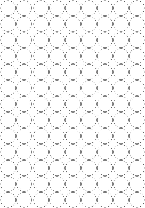 3M White/Silver Reflective Circles - A3 Sheet 30mm Circles