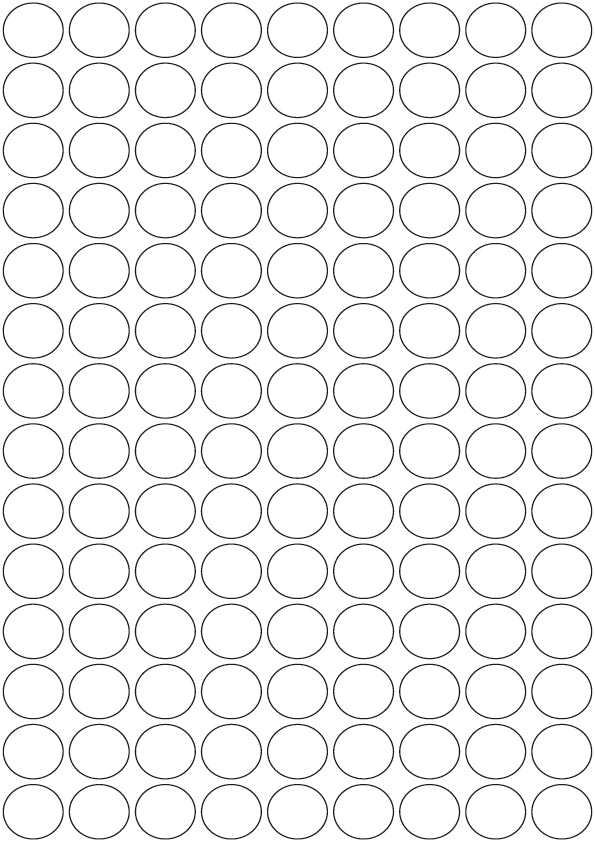 3M White/Silver Reflective Circles - A4 Sheet 19mm Circles