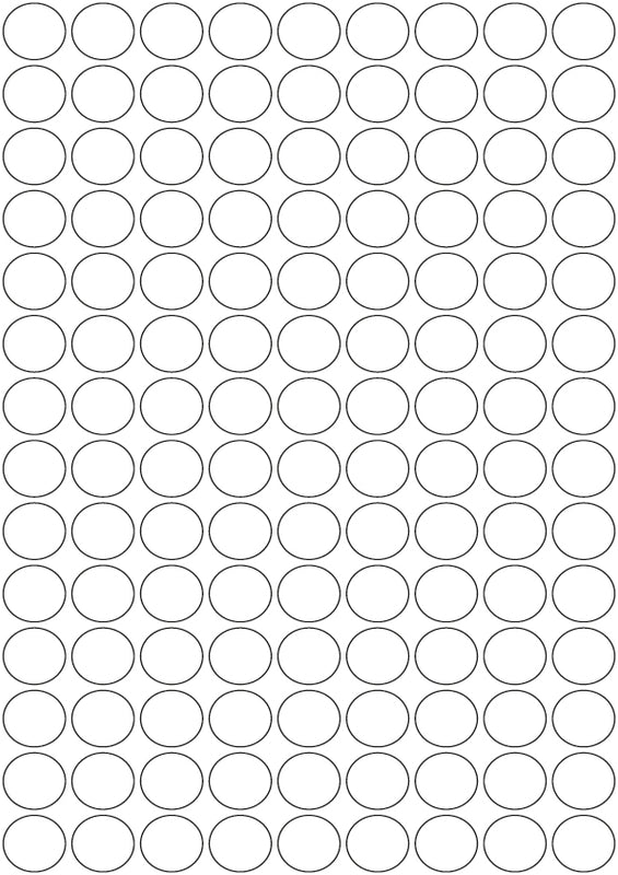 3M White/Silver Reflective Circles - A4 Sheet 19mm Circles