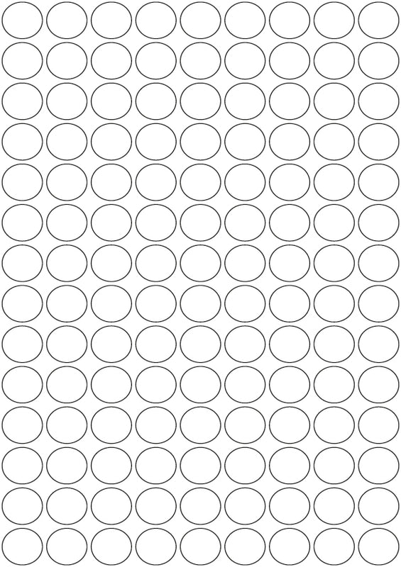 3M White/Silver Reflective Circles - A4 Sheet 19mm Circles