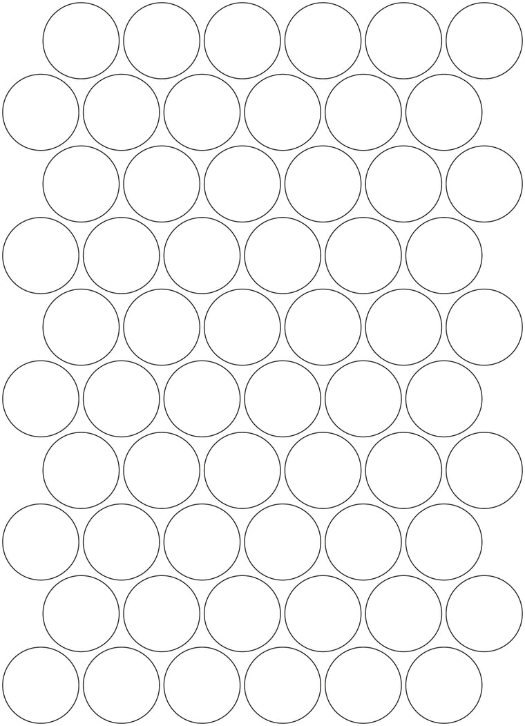 3M White/Silver Reflective Circles - A4 Sheet 30mm Circles