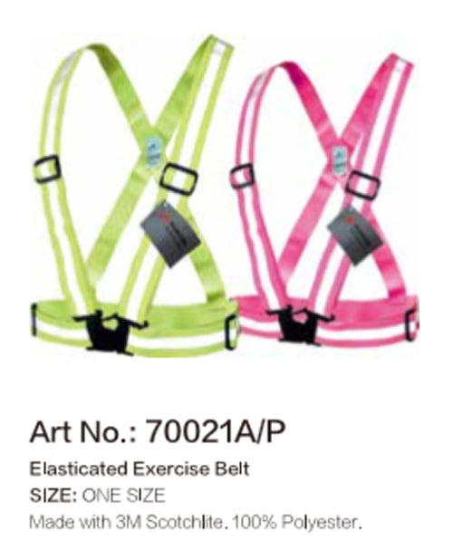 Salzmann 3M Scotchlite Reflective Cross Belt - Fluorescent Pink
