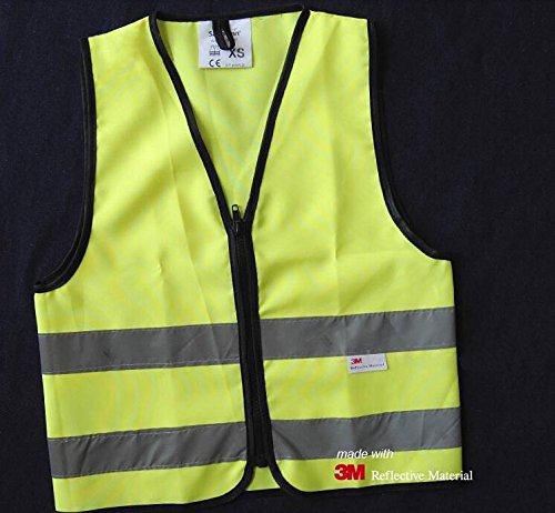 Salzmann 3M Scotchlite Childrens Hi-Vis Reflective Vest - Fluorescent Yellow