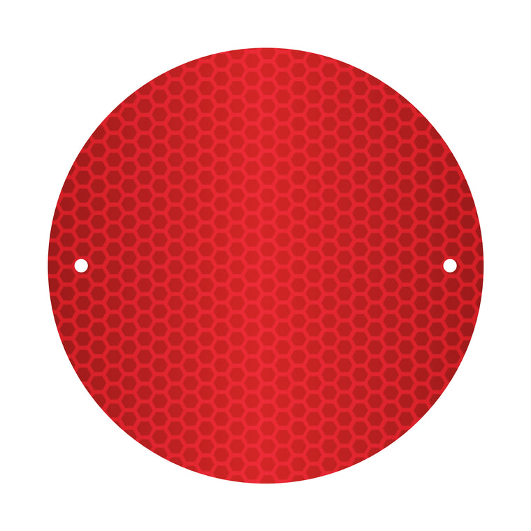 Timber Bollard screw On Reflective Discs