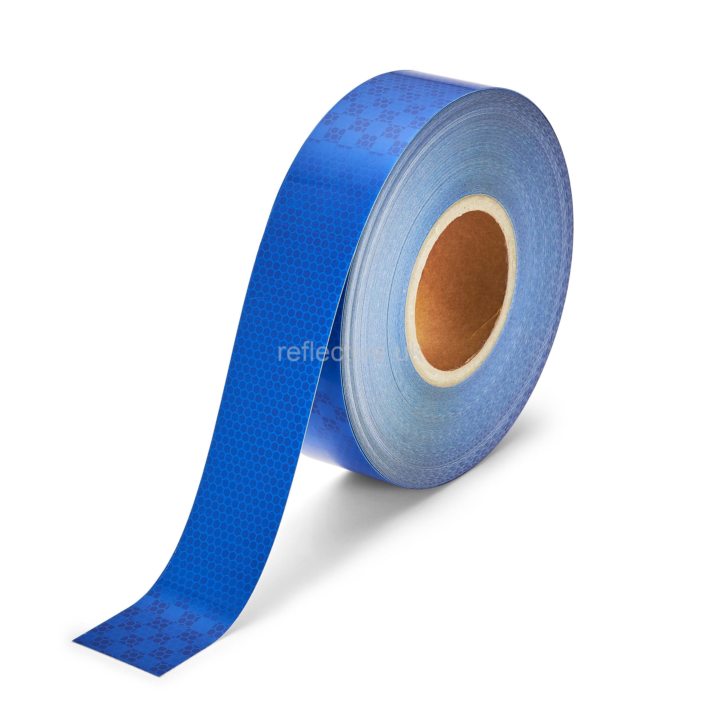 Tuyrchu Reflective Tape Blue & White, 2" X 10 FT – Waterproof Safety Tape For Cars, Bikes, Gear