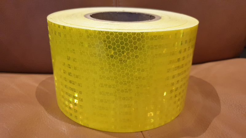 High Intensity Reflective Tape - YELLOW / LIME 100mm*25m