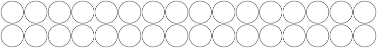 3M White/Silver Reflective Circles - 1m Roll 60mm Circles