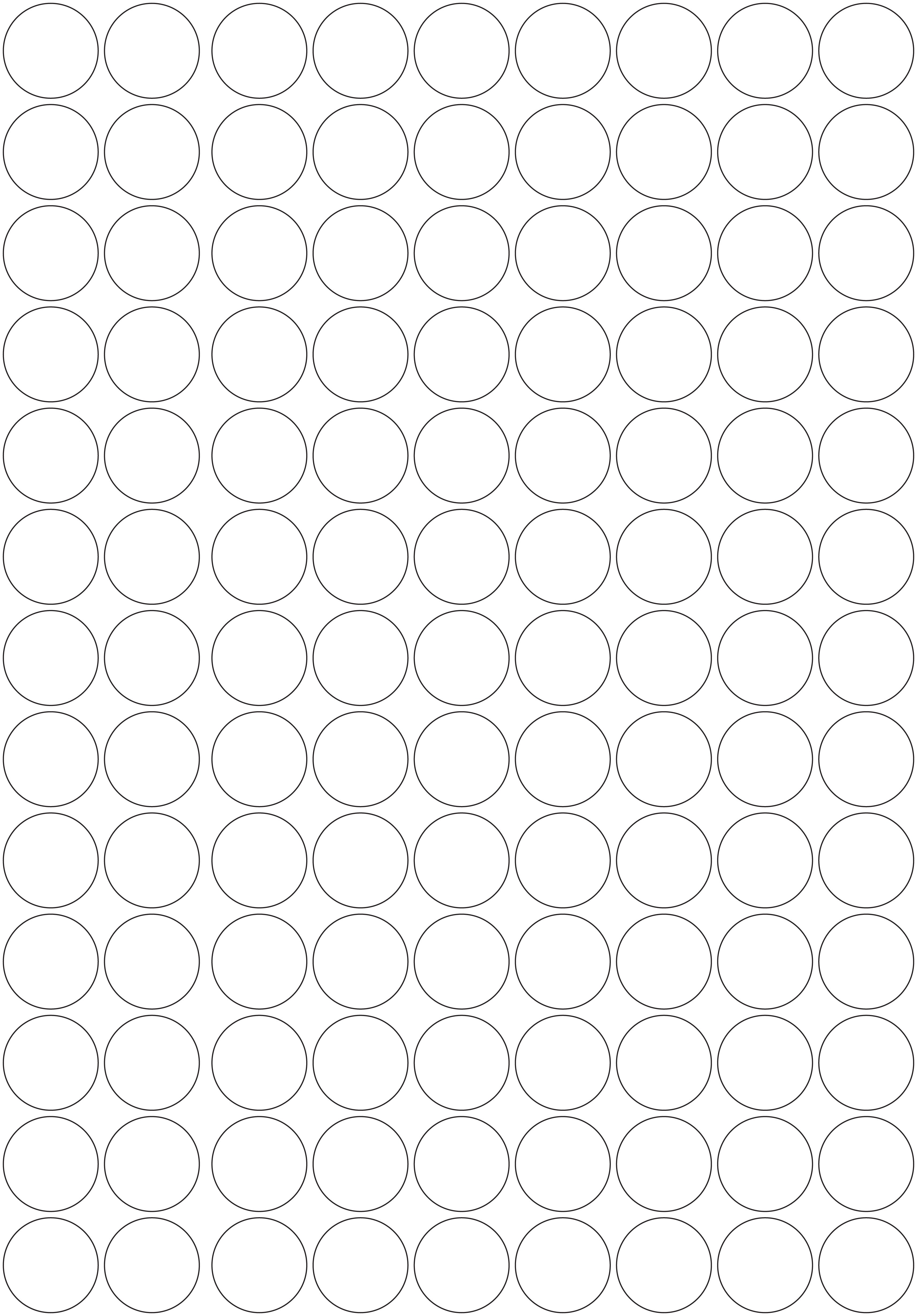 3M White/Silver Reflective Circles - A3 Sheet 30mm Circles