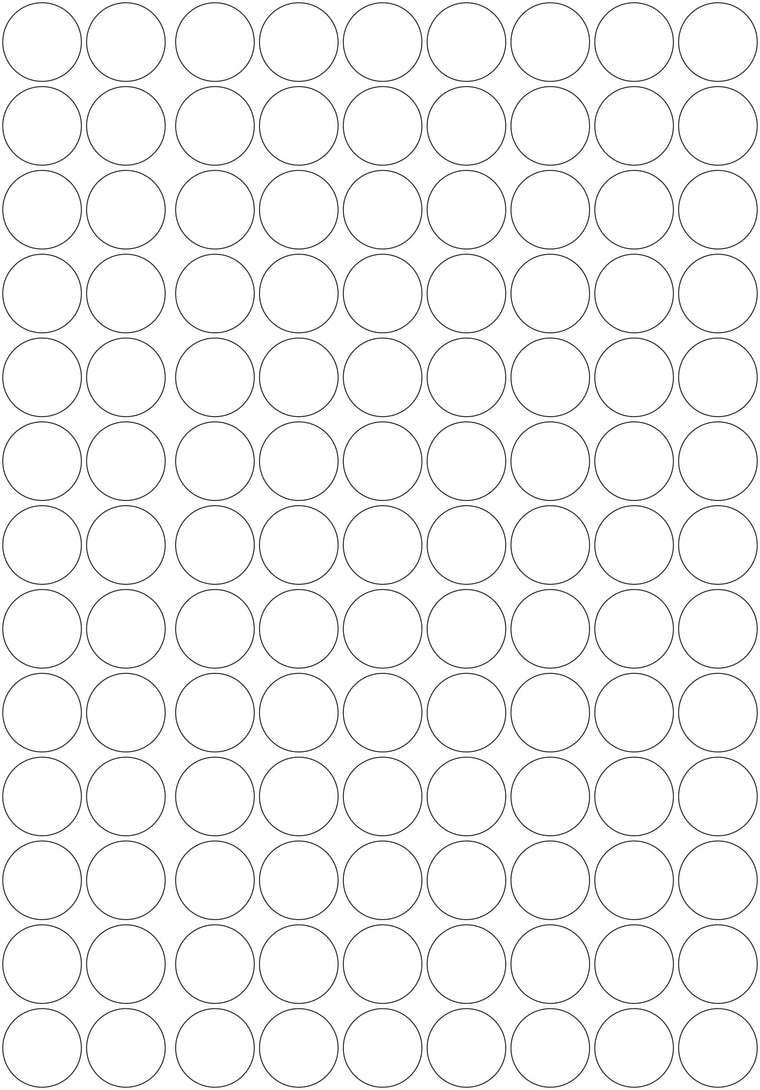 3M White/Silver Reflective Circles - A3 Sheet 30mm Circles