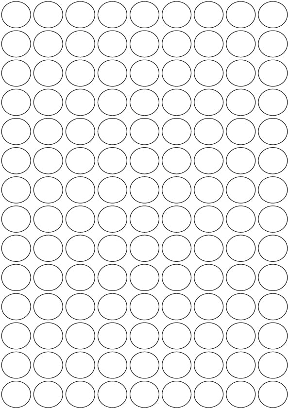 3M White/Silver Reflective Circles - A4 Sheet 19mm Circles