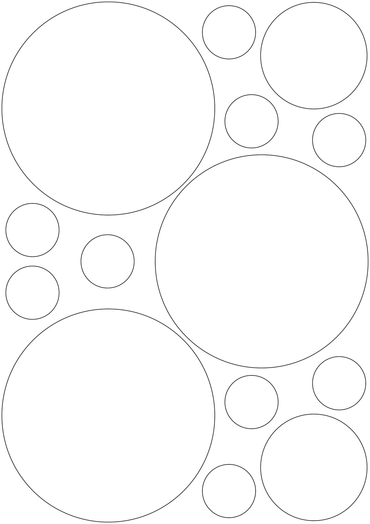 3M White/Silver Reflective Circles - A4 Sheet 120mm Circles