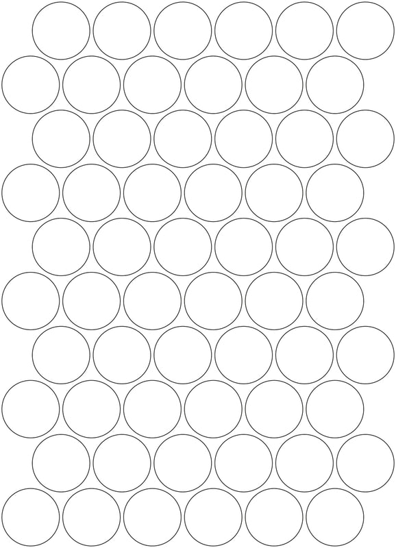 3M White/Silver Reflective Circles - A4 Sheet 30mm Circles