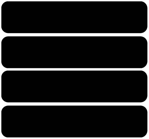 3M Scotchlite Black Reflective 4x Rectangles