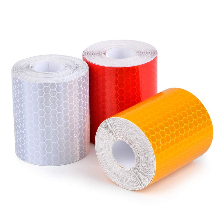 Hi Visibility Reflective Tape 50mm (Red, Yellow & White)