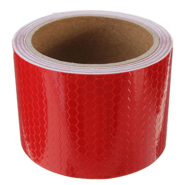 25mm High Intensity Reflective Tape - Red and Yellow