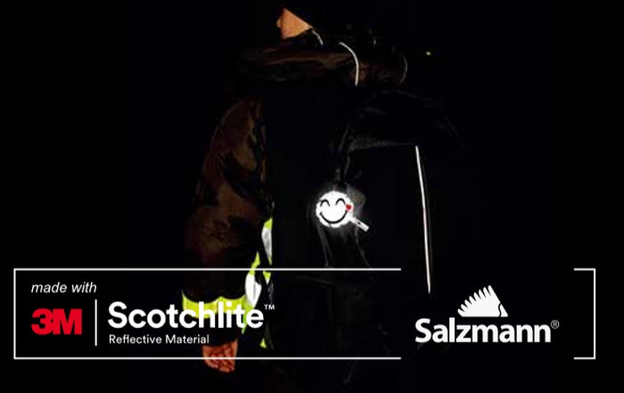 Salzmann 3M Scotchlite Reflective Hanger Smiley Face