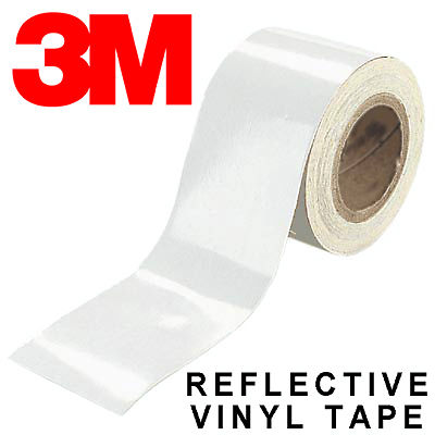 3M 680 White Scotchlite Reflective 10x 30mm*1m, 1x 40mm*1m